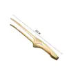 Amazon Clip para Alimentos de Acero Inoxidable Chapado en Oro Punta Estilo Coreano Clip para Barbacoa Barra Extendida Clip para Barbacoa de Restaurante Buffet