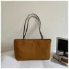 Bolso tote texturizado vintage de alta gama estilo coreano para mujer, nueva moda 2026, versátil, gran capacidad, para ir al trabajo, bajo el brazo