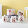 Taza de Cerámica, Taza de Café, Taza Grande, Vaso para Evento de Festival, Impreso con Logo, Dibujo Animado Ecológico Creativo, Caja de Regalo Creativa