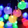 Acampamento ao ar livre levou bola redonda luz corda sala atmosfera bolha bola luz corda ao ar livre bateria caixa decoração estrela luz