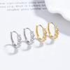 Plata de Ley S925 2025 Nuevos Pendientes de Trigo con Diamante de Moda Ins Lujo Ligero Pendientes Distintivos Versátiles