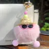 Loja Física Pom-Pom Bola de Carvão Pequena Estilo Coreano Pingente de Palha Pelúcia Chaveiro de Carro Decoração de Bolsa Fofa Novo Modelo