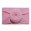Accesorios para la Cabeza de Bebé 23 Colores Nylon Ancho Accesorios para el Cabello Infantiles Bola Redonda Suave Medias Diadema Ancha Turbante No Daña el Cabello Doble Cola de Caballo