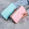 Billetera Nueva de Gran Capacidad para Mujer 2026, Bolso de Mano Largo Estilo Estudiante con Doble Cierre, Bolsita Coreana para Llaves y Teléfono de Dama