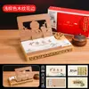 Calendário de Mesa de Madeira 2026 Couro Corporativo Escritório Anotações Ornaments de Mesa Multifuncional Criativo Porta-Canetas Calendário Semanal Personalização