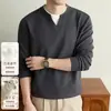 Suéter de Lana, Seda y Falso Dos Piezas para Hombre 2026 Otoño Invierno Nuevo Estilo Old Money Engrosado Cálido Capa Base Ropa de Punto para Hombre
