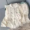 Quantidade e Preço por Atacado Nuvem Algodão Hello Kitty Calça de Manga Comprida Pijama Fino para Mulheres Primavera e Outono Roupa Doce para Casa para Mulheres