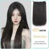 Atacado de fábrica extensão de cabelo de uma peça cinco cartas peruca de cabelo liso médio e longo fio de alta temperatura simulação extensão de cabelo