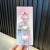 Chaveiro Gato Morango Desenho Animado Gatinho Pingente de Bolsa Lanyard de Celular Fofo Pingente para Chaveiro de Carro Pequeno Presente