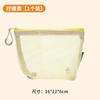 Bolsa de Armazenamento Triangular de Malha Estéreo Dopamina Grande Capacidade Portátil Feminina para Diversos Maquiagem Batom Bolsa de Armazenamento de Malha