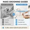 Soporte para bañar mascotas, hamaca para bañar gatos y perros, cama desmontable para el cuidado de mascotas, hamaca antiarañazos y mordeduras para perros pequeños
