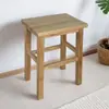 Taburete cuadrado de madera maciza, taburete para el hogar, taburete para restaurante de comida rápida, banco de madera, taburete cuadrado de madera, silla de madera natural, taburete de madera para estudiantes
