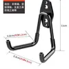 Gancho de tubería grande para taladrar y fijar para colgar objetos pesados, estante de cable metálico para escalera exterior, almacenamiento de cascos montado en la pared