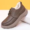 Botas de Nieve de Invierno para Hombre Nuevas, Venta al por Mayor Transfronteriza, con Terciopelo y Engrosamiento, Casuales, Cómodas, Antideslizantes, Zapatos de Papá, Zapatos de una Pierna
