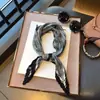 Lenço de Seda Coreano Fácil de Cuidar e Resistente a Amassados, Lenço Decorativo Pequeno para Pescoço com Padrão Paisley Listrado Bolinhas Diamante Fashion Retrô, Lenço de Cabeça, Lenço