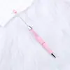 Nuevo Bolígrafo DIY de Tubo Vacío con Perlas de Cristal Bolígrafo Creativo de Flor Seca Bolígrafo de Bola con Diamantes Bolígrafo Educativo para Estudiante Bolígrafo Lindo Bolígrafo de Regalo