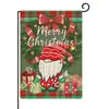 Nova bandeira de jardim de Natal Amazon transfronteiriça com boneco de neve e árvore de Natal, bandeira de linho para feriado para pátio externo