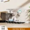 Jaula para Gatos, Casa para Gatos, Litera de Dos Pisos, Doble Capa, Jaula Doméstica para Gatos Adultos, Jaula Reforzada para Gatitos con Baño