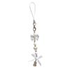 [Arroz seco tenedor pequeño] flor de ciruelo con cuentas colgante para cadena de teléfono móvil cuchara pequeña goo esta cadena llavero cadena colgante estrellas