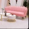 Sofá popular de estilo europeo de lujo moderno para apartamentos pequeños, de dos plazas para salas de estar, apartamentos, salones de belleza y tiendas de ropa de alta gama