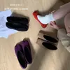 Mocasines Retro Versátiles de Tacón Bajo Zapatos para Mujer 2025 Nuevos Primavera Otoño Invierno Rojos sin Cordones Zapatos de Abuela