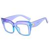 Nueva Moda Ojo de Gato Cuadrado Marco Grande Espejo Plano Ins Trendy Celebridad de Internet Mismo Estilo Casual Armazón de Lentes Anti-Luz Azul