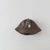 Sombrero de Bebé Qiunan Estilo Coreano Primavera y Otoño 2026 Nuevo Lindo Sombrero de Pescador Cubo Cachorro Sombrero de Sol para Niños