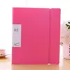 Carpeta de Información Jieyi Color Caramelo A4 con Goma Elástica y Clip de Dos Agujeros, Carpeta de Información Perforada, Archivador con Clip de Dos Agujeros, Separadores A4 para Hojas Sueltas, Libro de Información