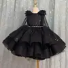 Nuevo Vestido Formal de Niña Falda de Actuación Lentejuelas Lazo Vestido Formal para Niñas Vestido de Princesa Vestido de Gala con Volantes