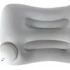 Tipo de Presión Cuadrado Flocado de PVC Almohada Inflable Tipo de Presión Inflado Automático Portátil de Viaje Almohada para el Cuello Almohada Cuadrada