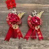 Nuevo Ramillete Chino Boda Novio Novia Familia Boda Set Completo Ramillete Venta al por Mayor Suministros de Boda Ceremonia de Apertura