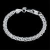 Yihua más vendido comercio exterior pulsera de quilla redonda moda plata joyería creativa al por mayor anillo retorcido europeo y americano pulsera de linterna