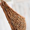 Venta al por mayor de macetas tejidas para colgar en la pared, cesta de bambú para colgar en la pared, cesta de flores para balcón, cesta de ratán para colgar en la pared, cesta de bambú