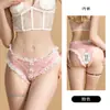 Lingerie sexy Guiruo puro desejo renda transparente vazado com abertura na virilha top espartilho sedutor com bojos conjunto sexy 7239