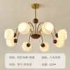 Lámpara de araña creativa estilo francés vintage, frijol mágico, para sala de estar, lámpara retro americana de espectro completo para protección ocular, para dormitorio y comedor