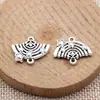 20x16mm 2,3g Prata Antiga Acessórios DIY Material de Pingente Conector Arco-Íris