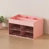 Caja de almacenamiento de escritorio, cajón de oficina, organizador de múltiples compartimentos, papelería para dormitorio de estudiante, portalápices multifuncional