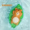 Brinquedo Pequeno para Brincar na Água de Bebê Transfronteiriço Bobina Inflável Brinquedo de Banho para Bebê Tigre de Desenho Animado Lagarto Brinquedo de Banho para Brincar na Água