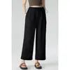 Pantalones de Verano 2025 para Mujeres Embarazadas Sencillos de Temperamento Combinan con Todo Transpirables Refrescantes Cortos