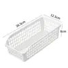 Cesta de almacenamiento de refrigerios, cesta de almacenamiento de plástico para el hogar, cesta de almacenamiento de artículos diversos para armario de cocina, caja de almacenamiento de escritorio para dormitorio