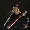 Arma Fría Modelo de Arma Artesanía Totalmente Metálica Adornos Espada Longquan Espada Zixiao Cuchillo de Anillo Modelo de Arma de Juguete
