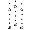Guirlanda de Número Estrela Dourada Brilhante Rose Gold Multicolor 13 16 18 25 30 40 50 60