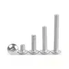 Tornillos para máquina de acero inoxidable 304 cabeza plana ranura de estrella británica, tornillos cabeza de domo grande ranura de estrella # 4 # # 6 # # 8 # # 10