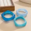 Pulsera geométrica circular de resina transfronteriza europea y americana, estilo vintage de mediados de siglo, diseño de nicho, joyería de lujo ligero para mujer