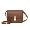 Bolso Cuadrado Pequeño Nuevo de Nicho Versátil de Gama Alta Bolso Caja de Cuero Retro de Gran Capacidad para Hombro Cruzado para Mujer