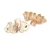 Broche Metálico Plissado Irregular, Fecho de Corsage Vintage Fashionável, Acessório de Roupa, Alfinete de Segurança Antiperda