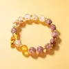 Pulseiras de vidro coloridas luminosas para melhores amigos e casais, pulseiras de vidro com cinzas de incenso brilhantes, joias, presentes, em estoque para atacado