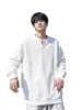 Sudadera con cuello en V y remaches de 380 g de alta resistencia para niños, nueva otoño 2026 estilo americano juvenil cityboy camiseta de manga larga
