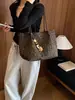 Bolsa Tote Retrô Estampa de Leopardo de Alta Qualidade Feminina 2026 Nova Grande Capacidade Moda Bolsa de Ombro Bolsa Mãe e Filho