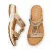U899-2 Amazon 2026 Nuevo Estilo de Verano Sandalias de Talla Grande, Chanclas Casuales de Cuña Bordadas Bohemias